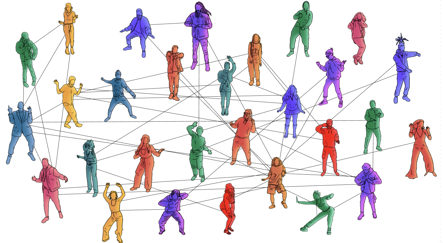 Imagining a traversable network on the digital dance floor